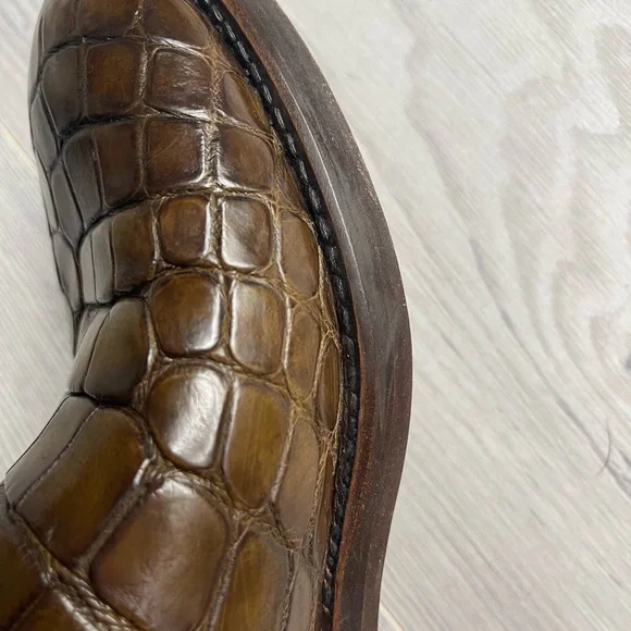 Gucci Alligator leather riding boots 8,5-9 - Picture 7 of 15